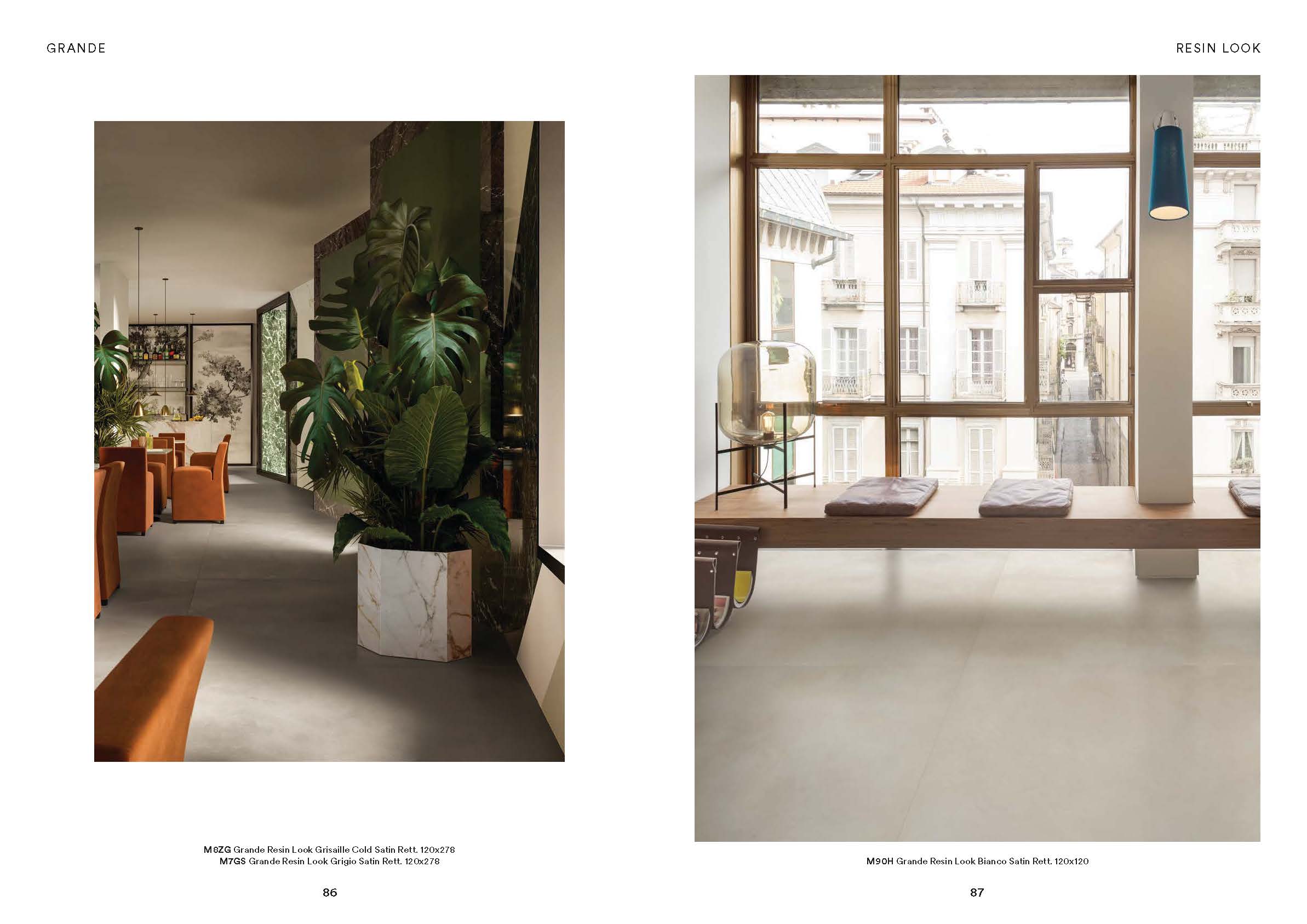 Large dimension. Grande - Marazzi.Carrelages en GRES CERAME. Made in Italy