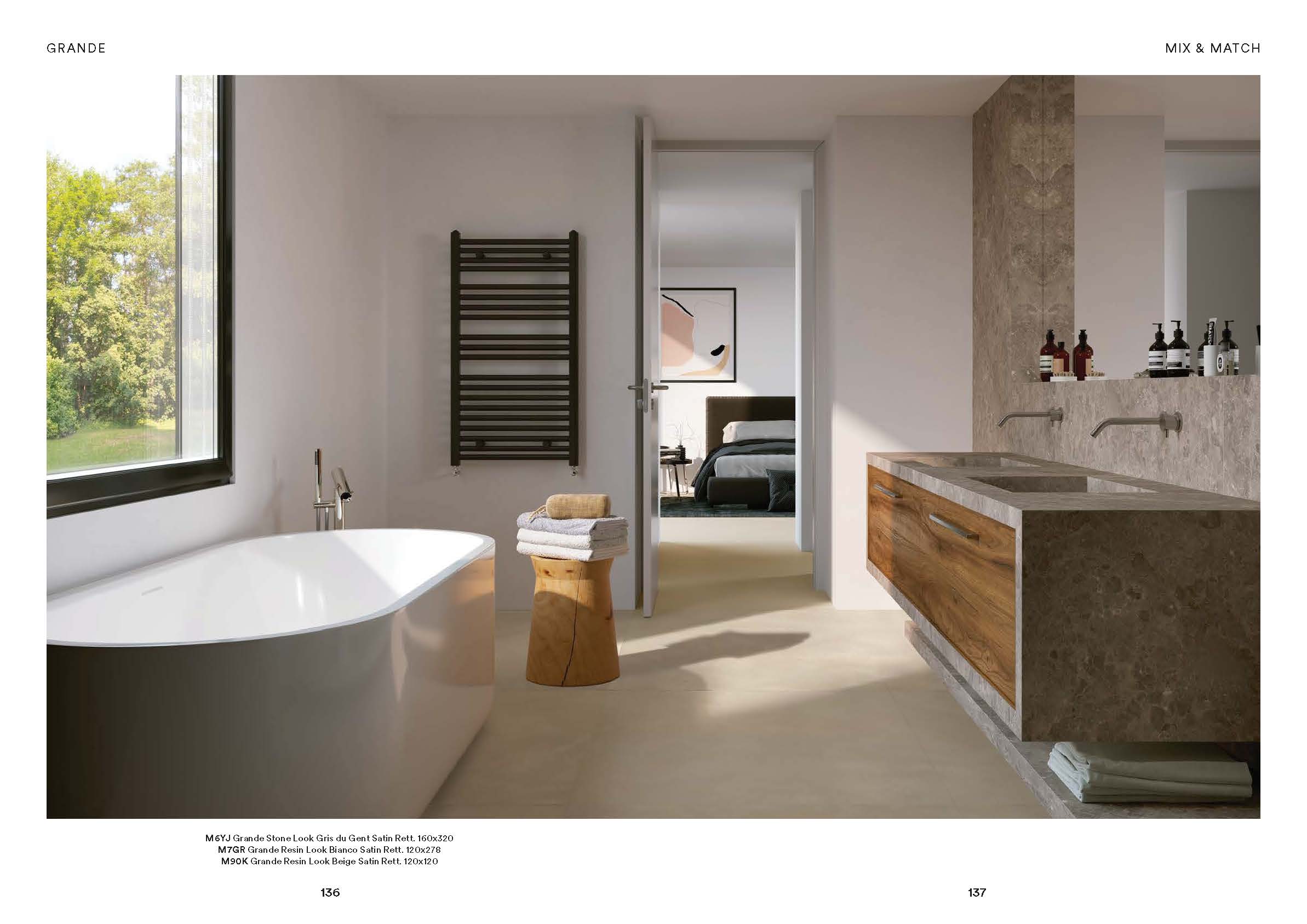 Large dimension. Grande - Marazzi.Carrelages en GRES CERAME. Made in Italy